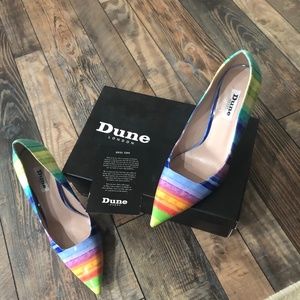 Dune London Brooks multi patent shoes